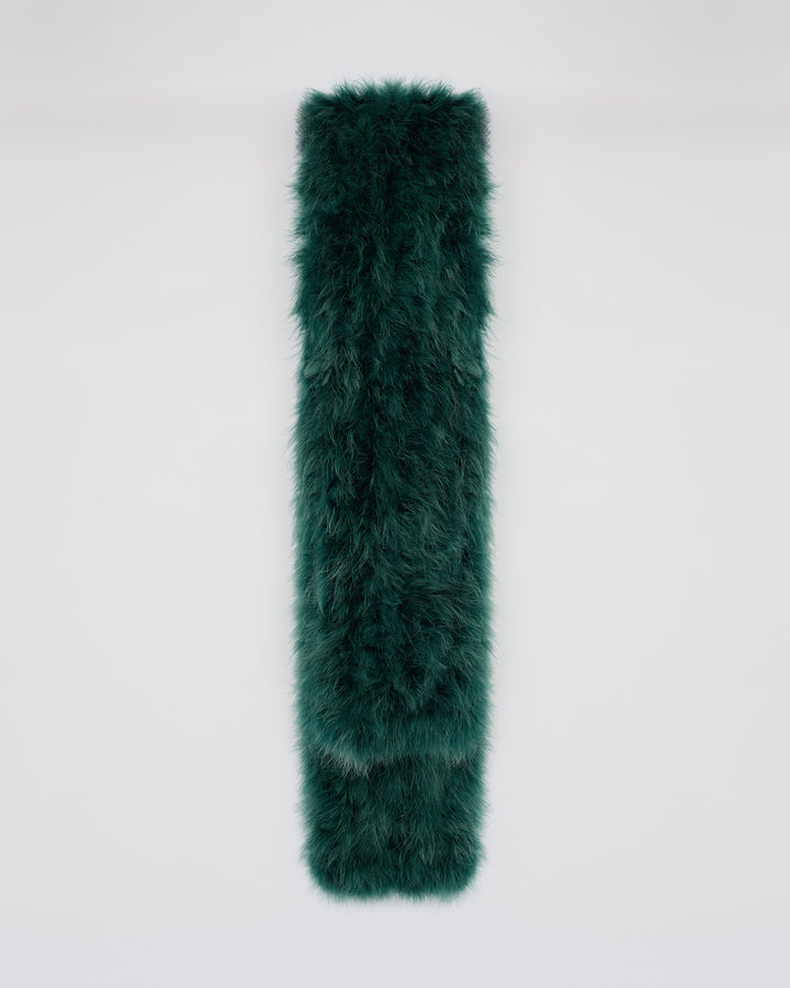 Long feather scarf