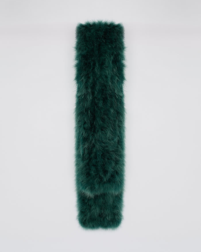 yves salomon Echarpe longue en plumes - nouveauté