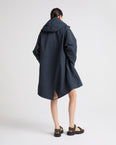 Parka fishtail courte en tissu technique
