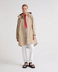 Parka fishtail courte en tissu technique