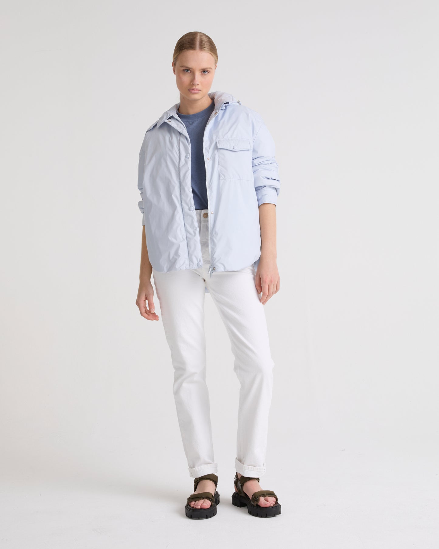 Ultra-light down overshirt
