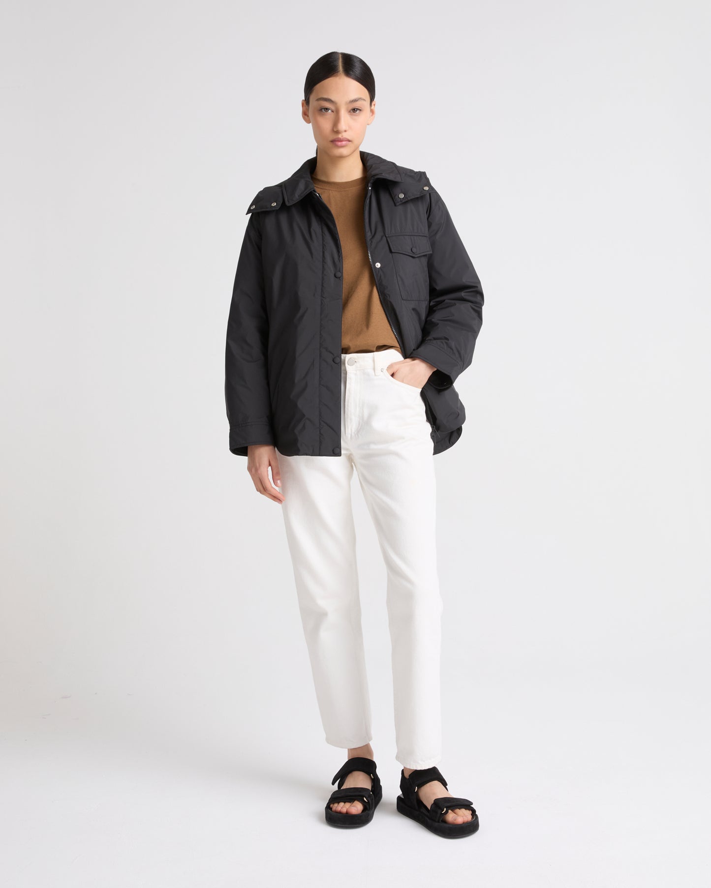 Soldes d'hiver  - Yves Salomon -Surchemise doudounée ultra light