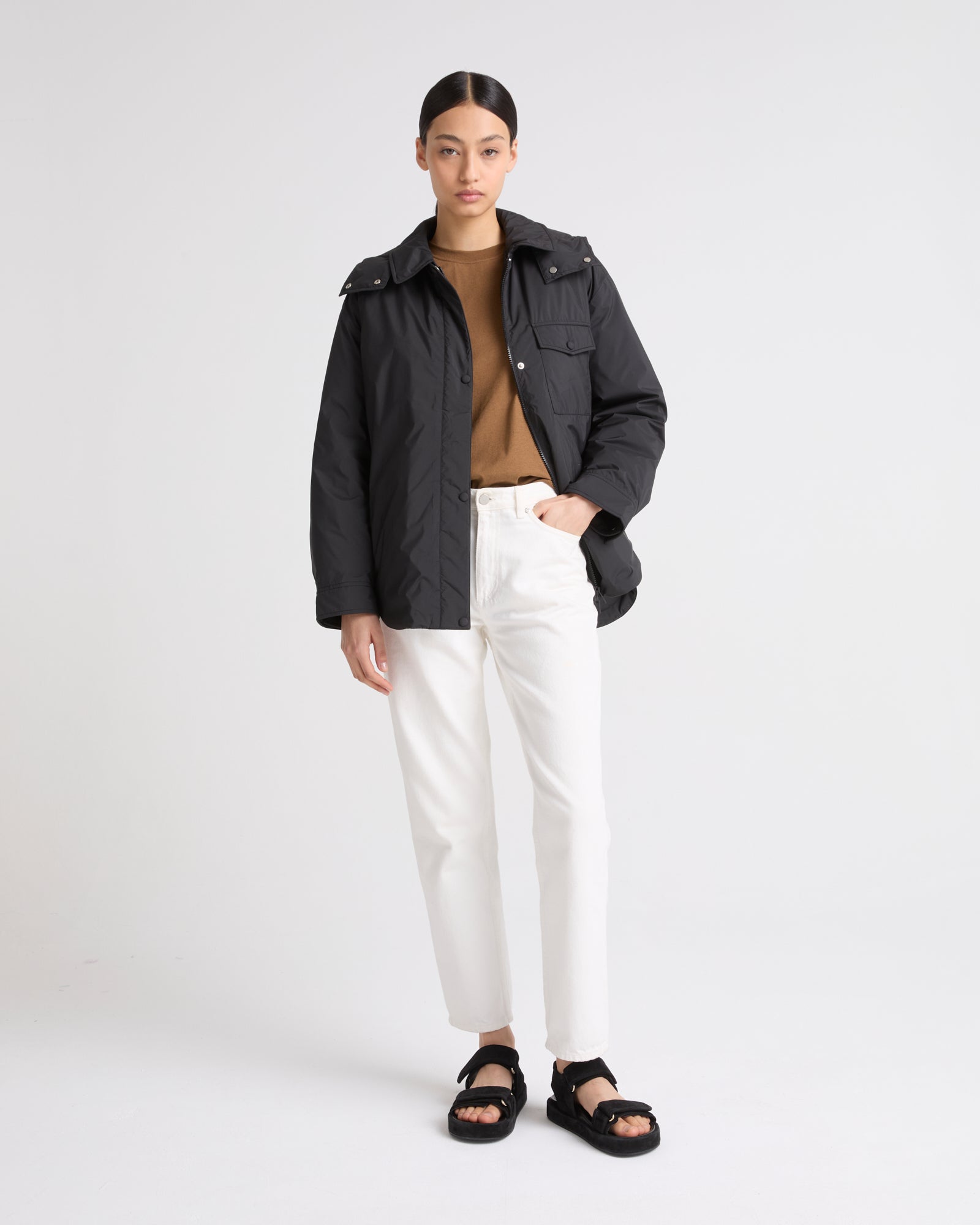 Soldes d'hiver  - Yves Salomon -Surchemise doudounée ultra light