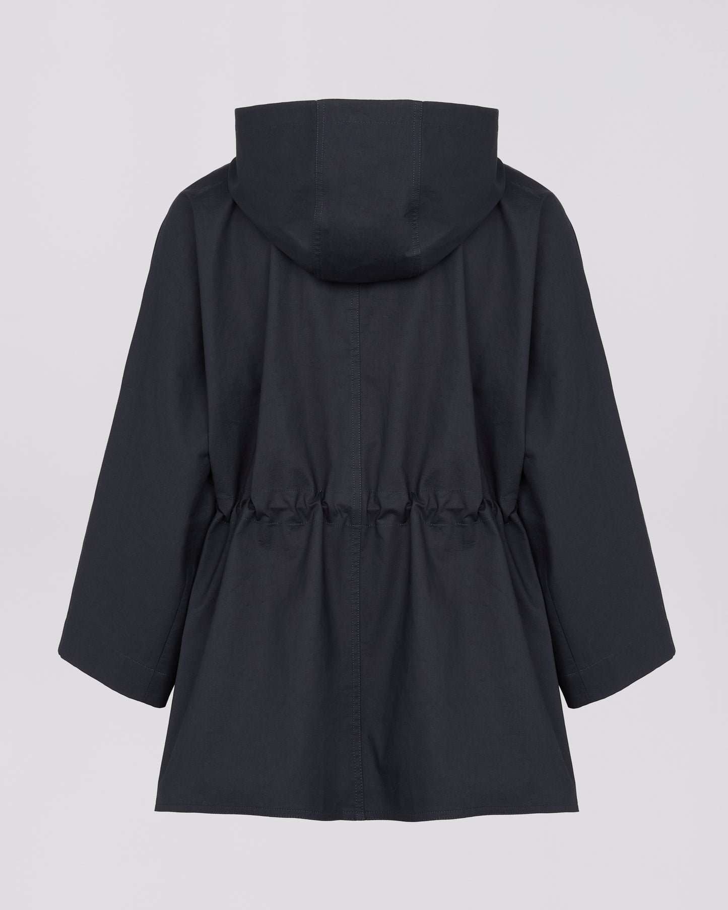 Cape parka courte en tissu coton