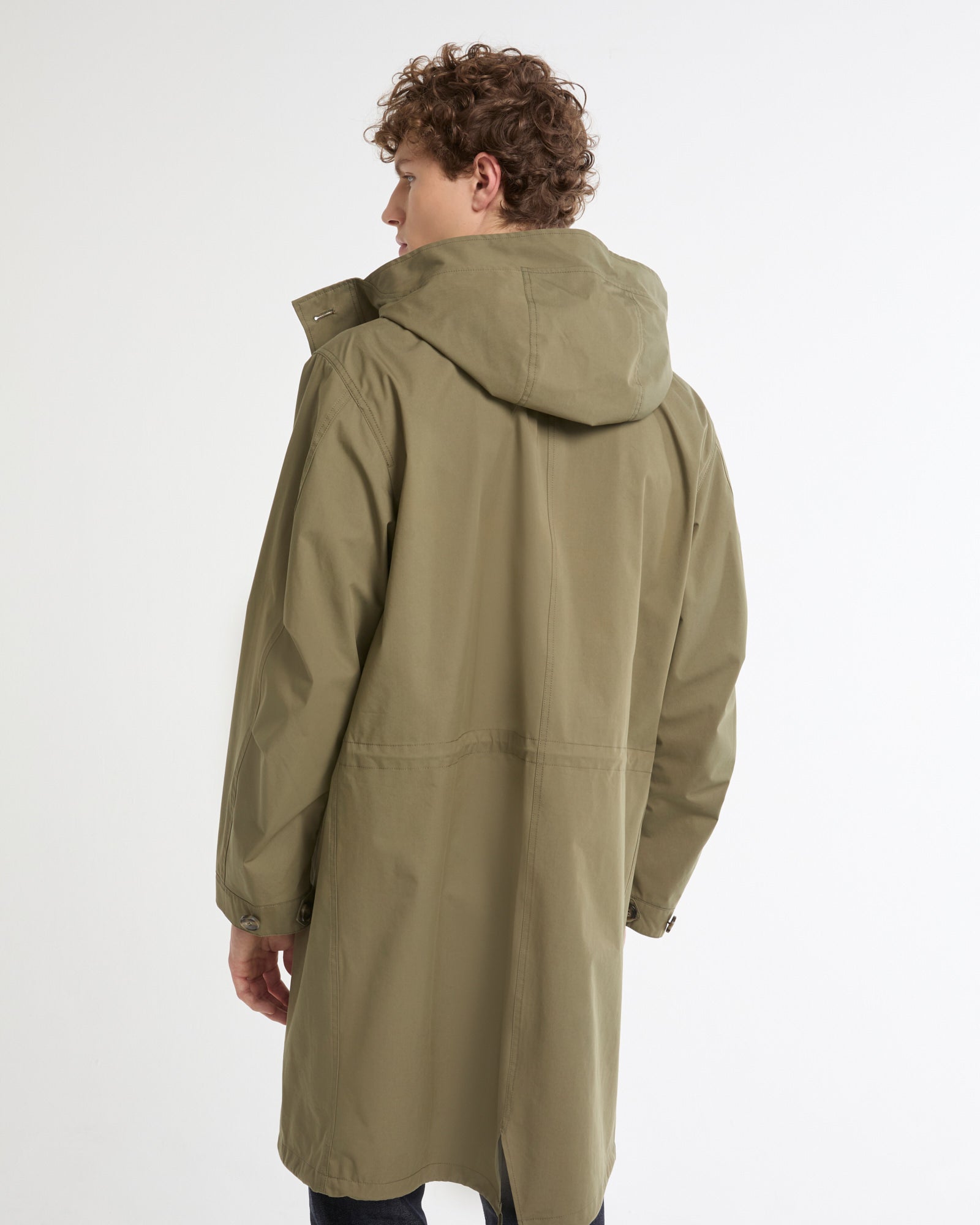 Parka en coton mélangé imperméable -Yves salomon - Nouvelle collection Printemps Été