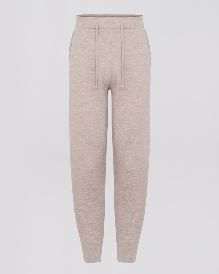 Double-sided knit trousers