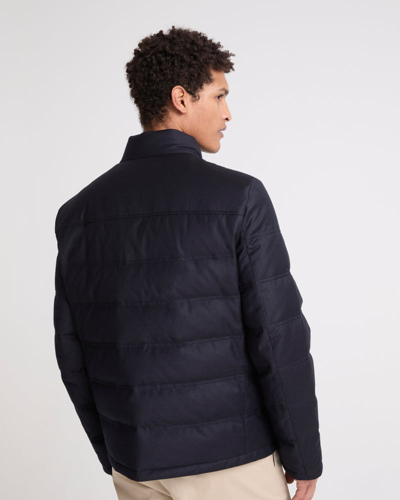 Doudoune en tissu laine-soie Loro Piana