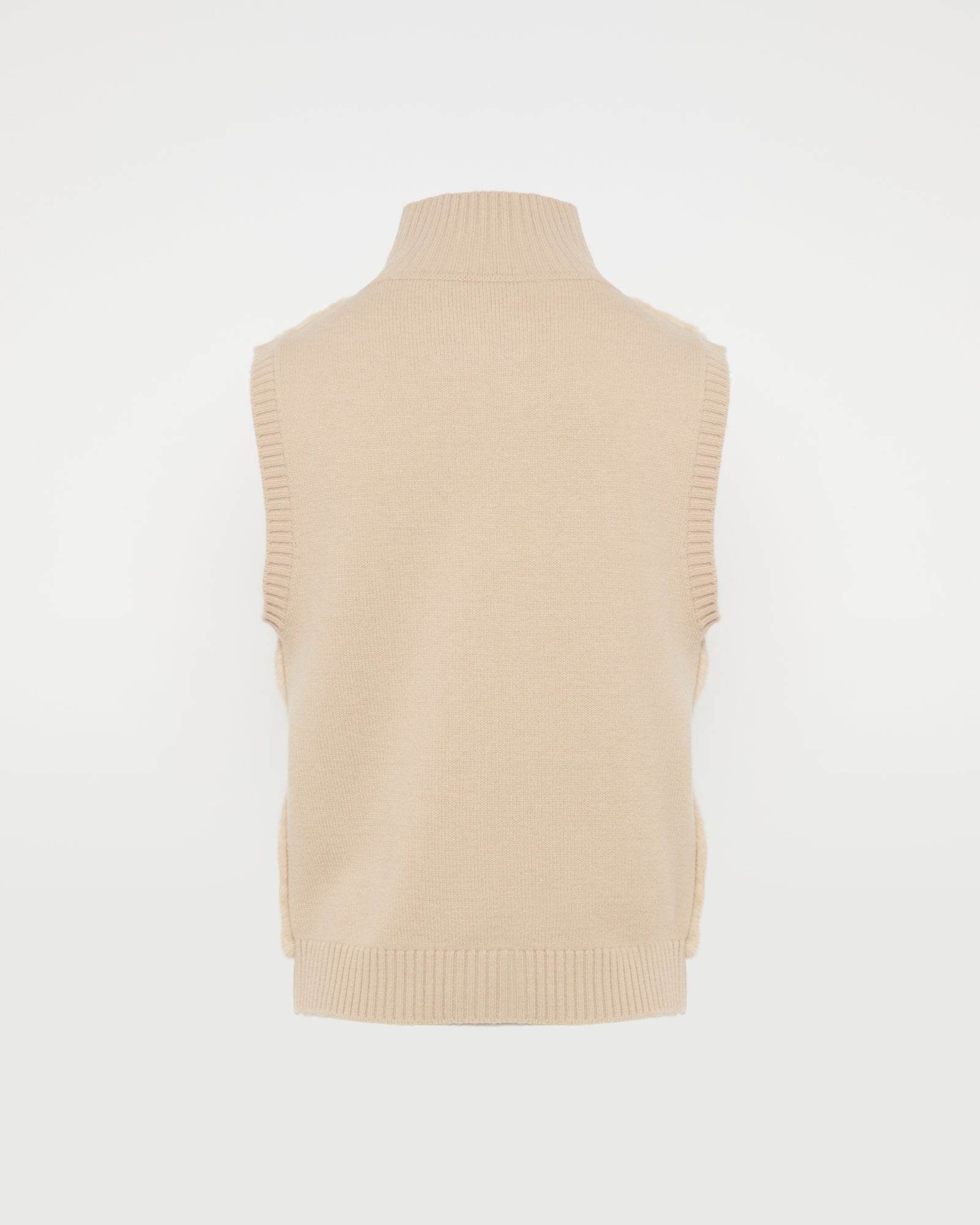 Merino knit and mink fur gilet – Yves Salomon