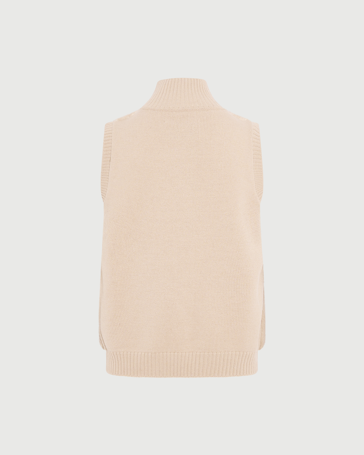 Gilet court en maille mérinos et fourrure de vison- Yves Salomon - Nouvelle collection Automne Hiver