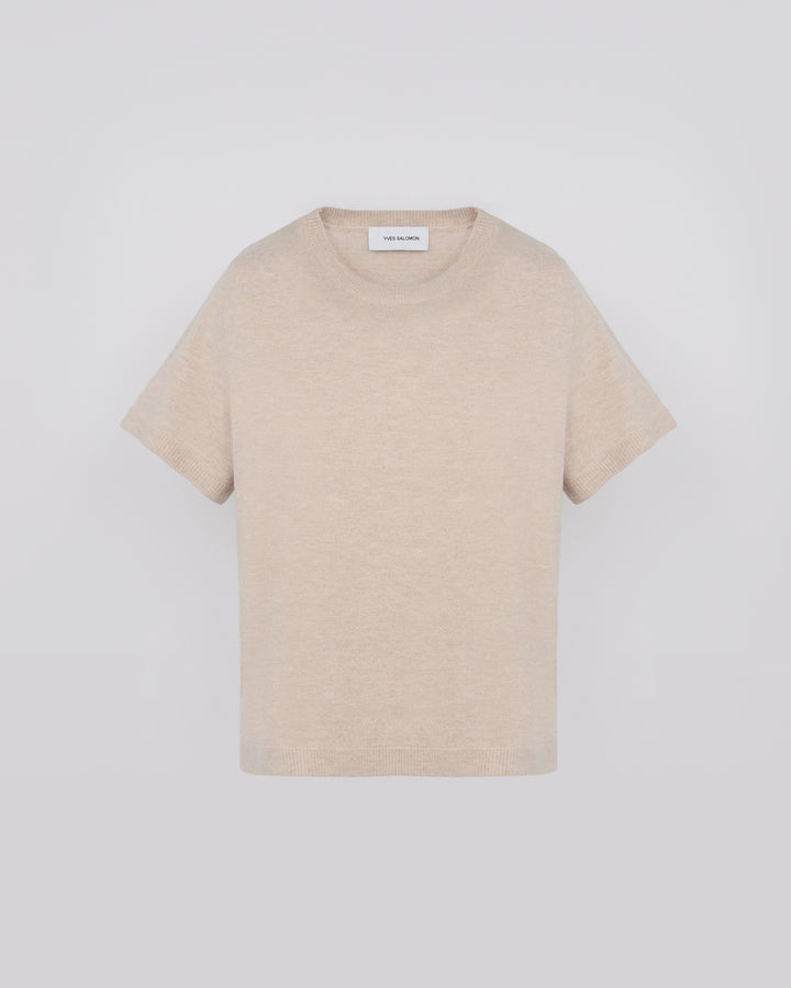 T-shirt en lainage cachemire