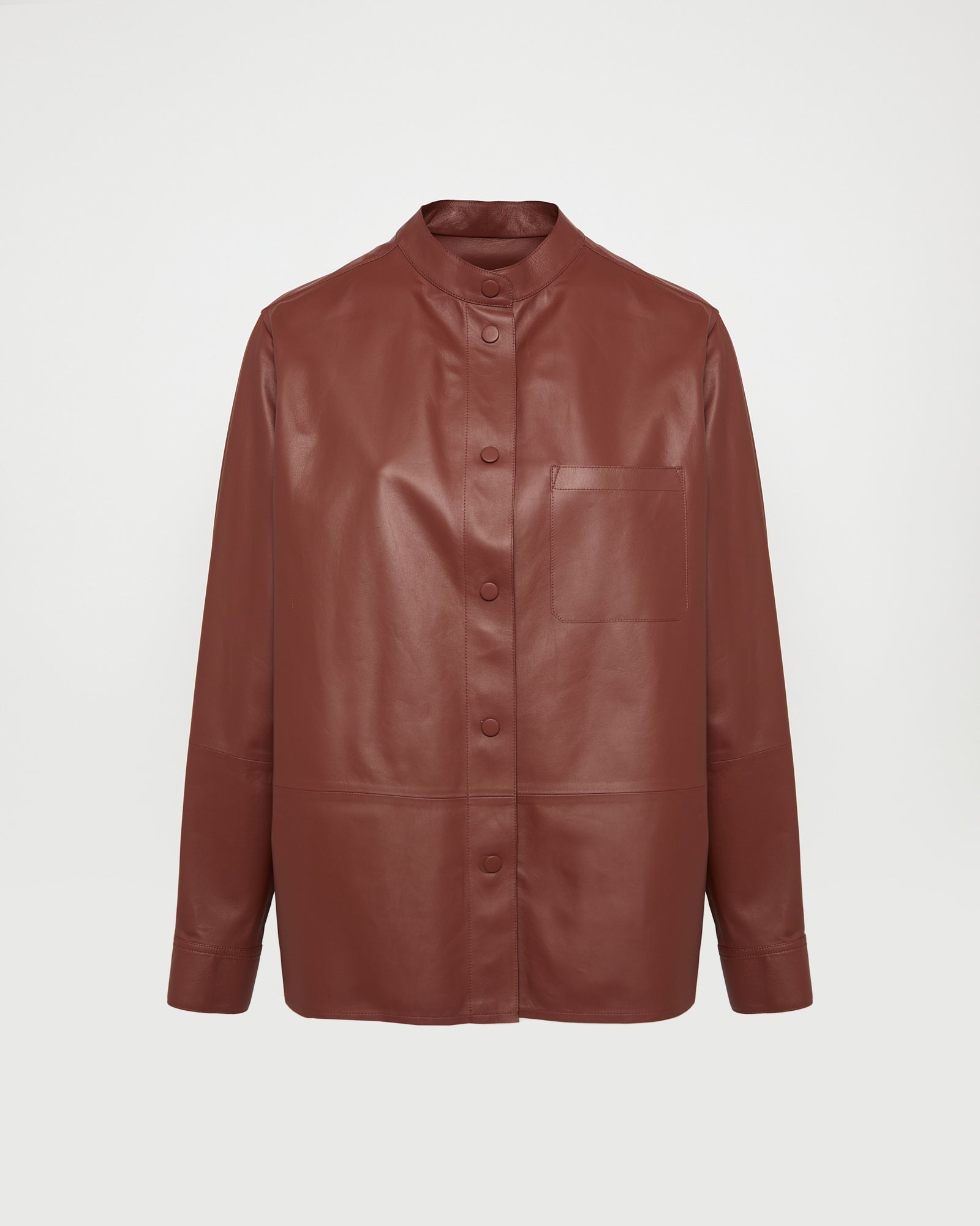 Chemise en cuir d'agneau fluide -Yves salomon - Nouvelle collection Printemps Été