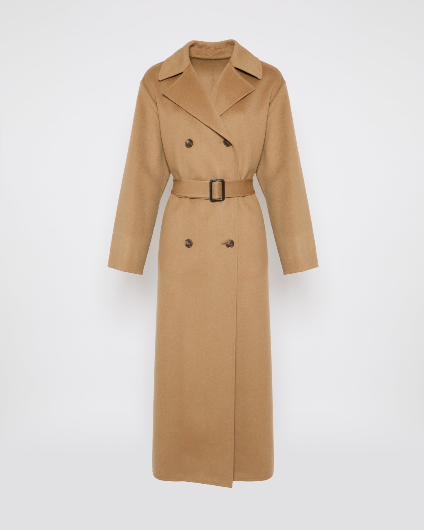Trench coat en laine mélangée double face