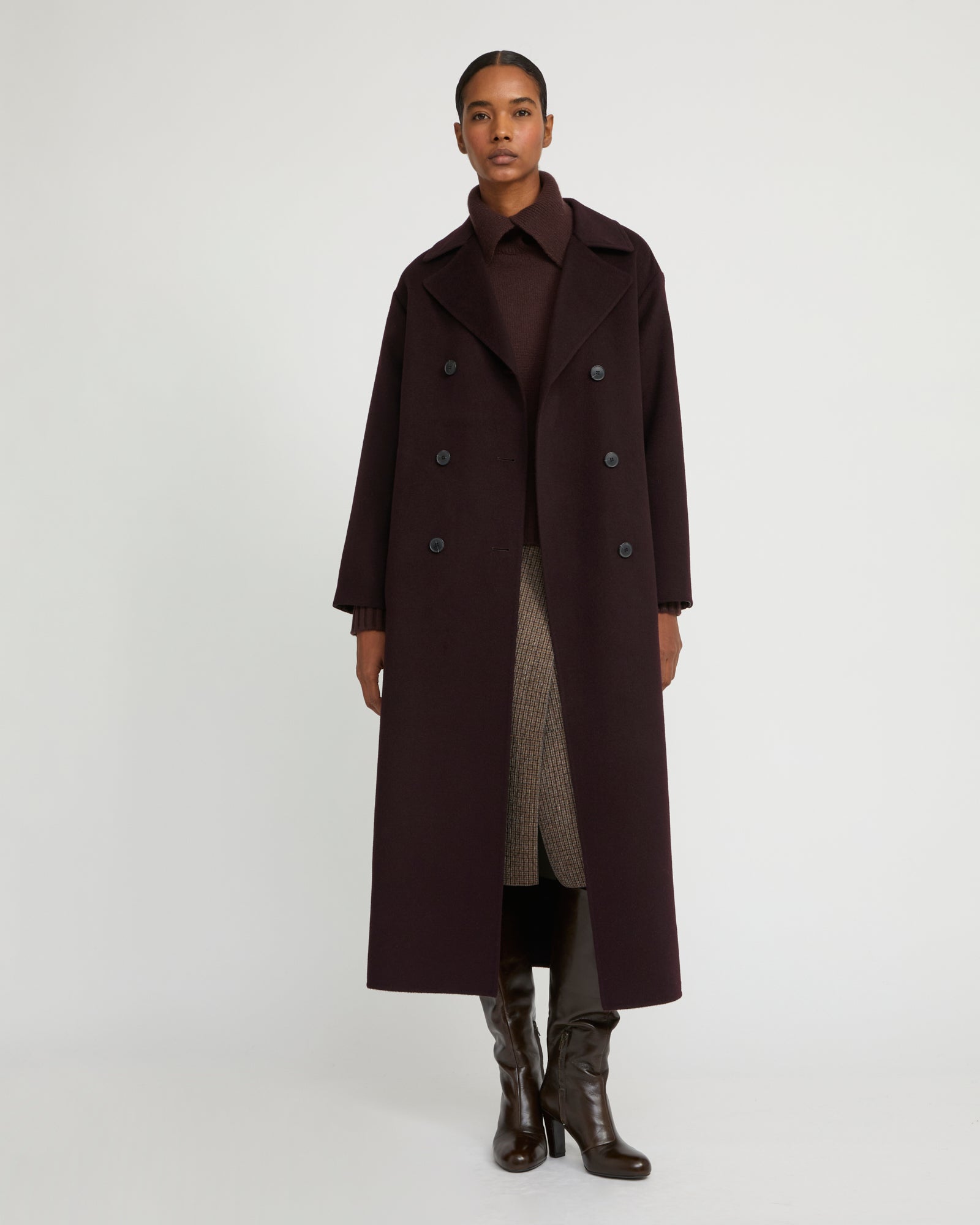 Shearling trench coat - Leopard print - Yves Salomon - Women