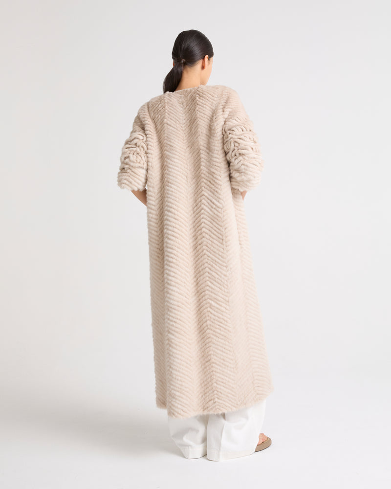 manteau-maille-merino-bandes-four-vison-ppx-beige-25eym91020mavia2048 -Yves Salomon