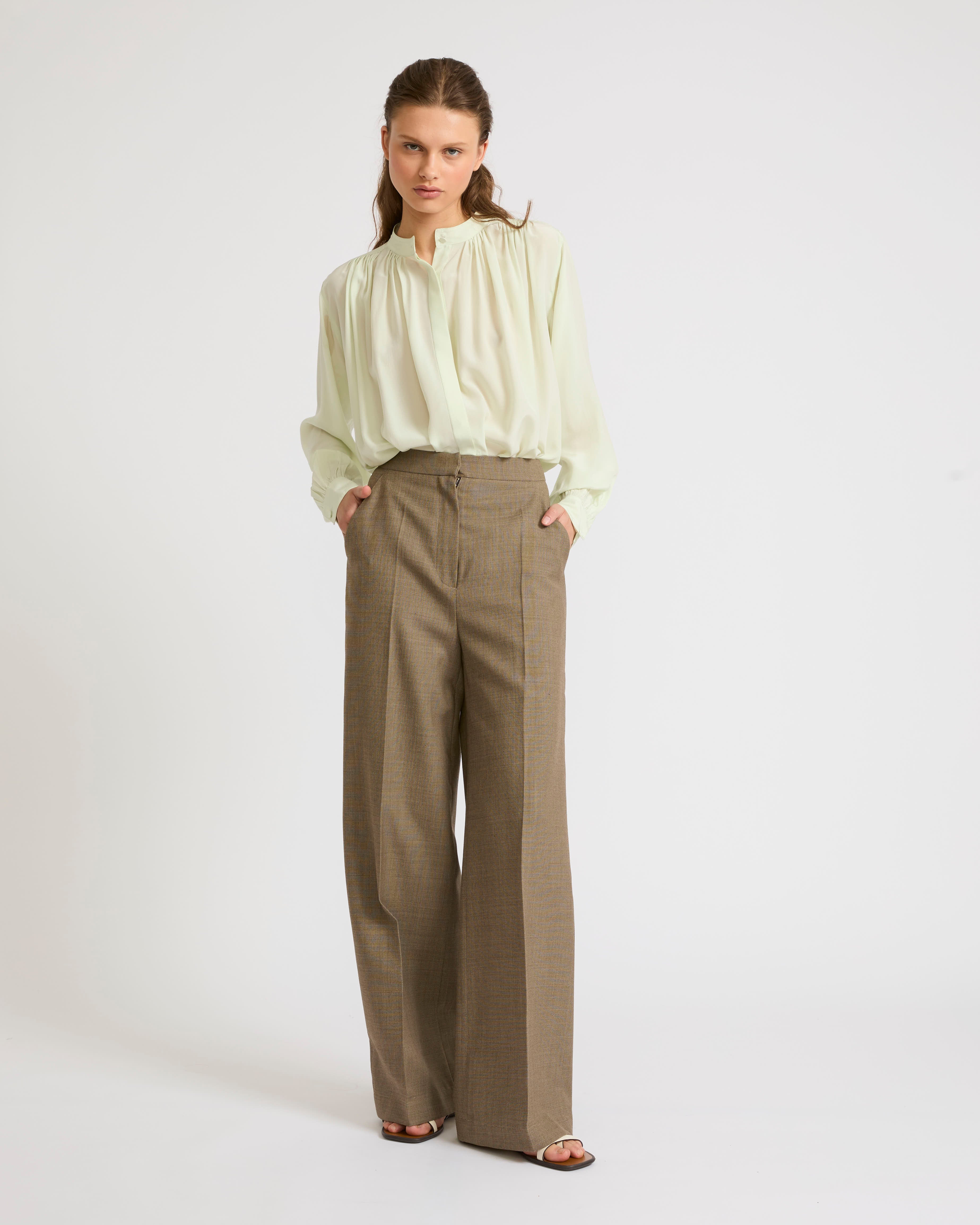 新品未使用品【YVES SALOMON 】 TROUSERS FLAN