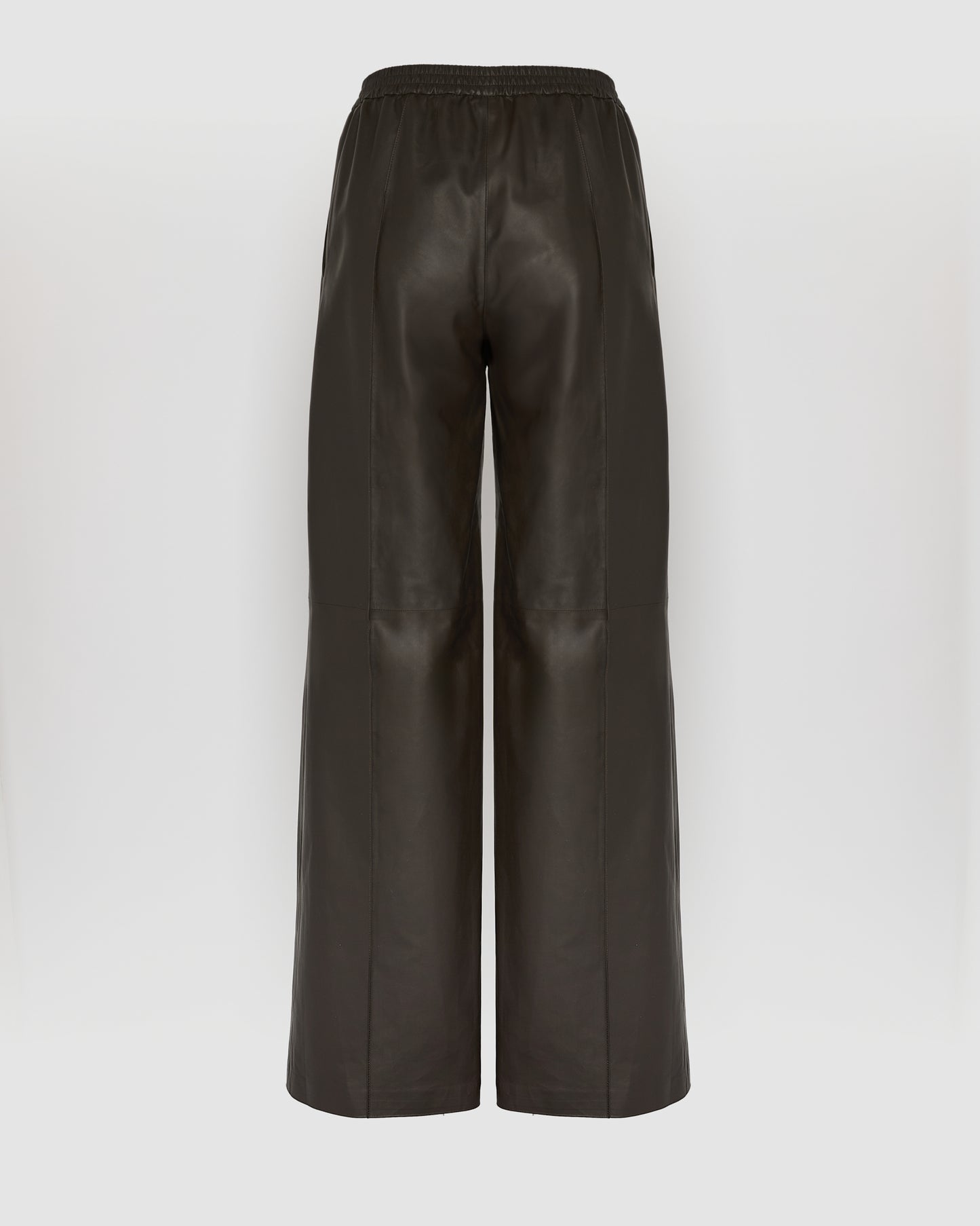 Fine lamb leather loose trousers
