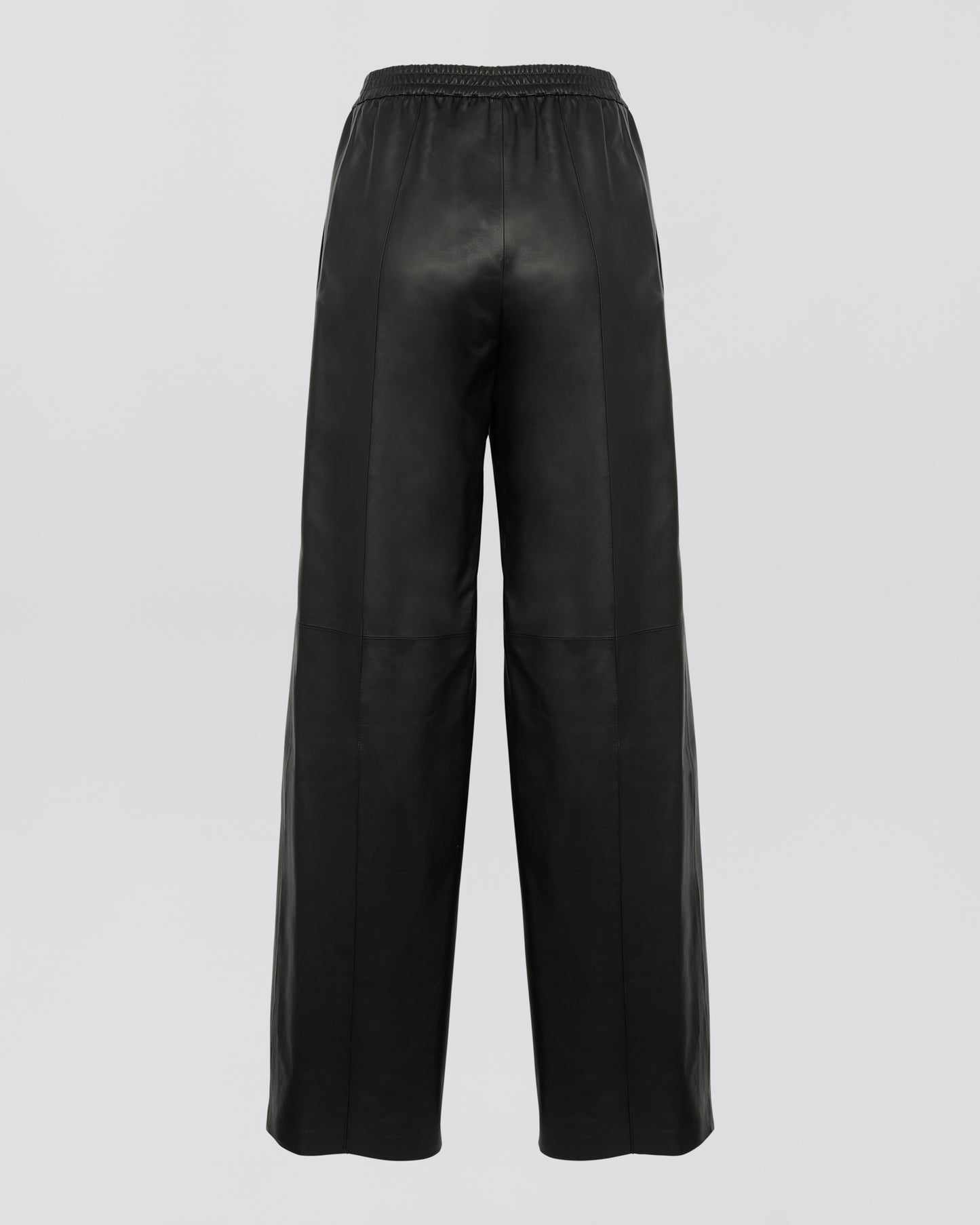 Fine lamb leather loose trousers