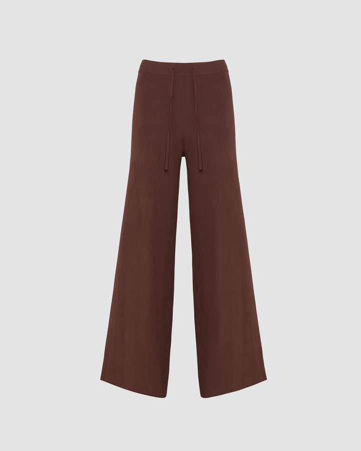 Pantalon large en maille