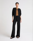 Pantalon large en maille