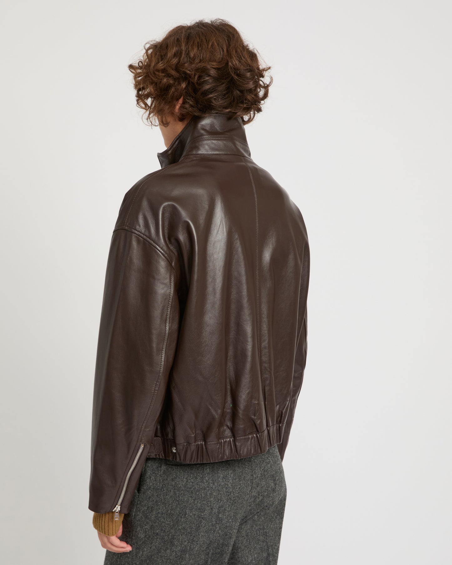 Blouson en cuir d'agneau