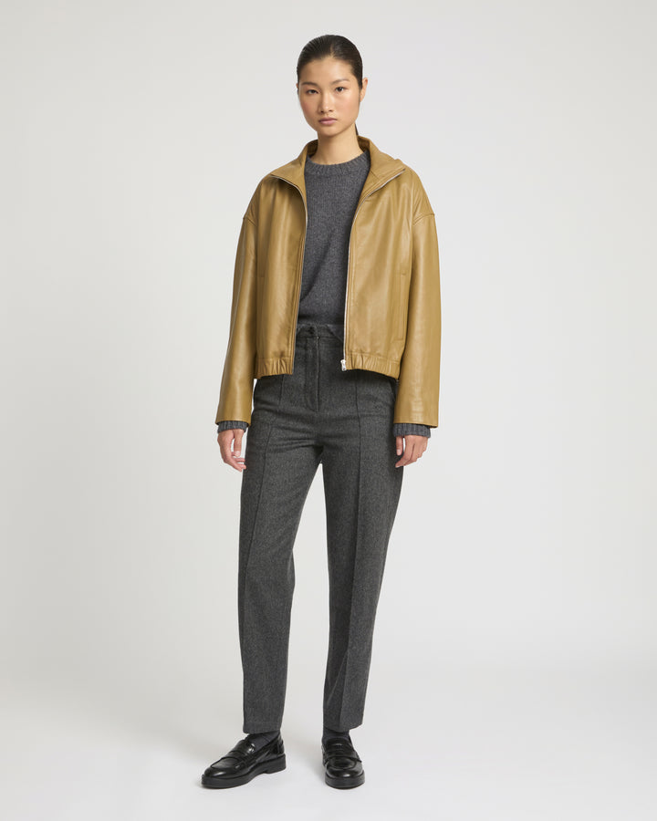 Blouson en cuir d'agneau