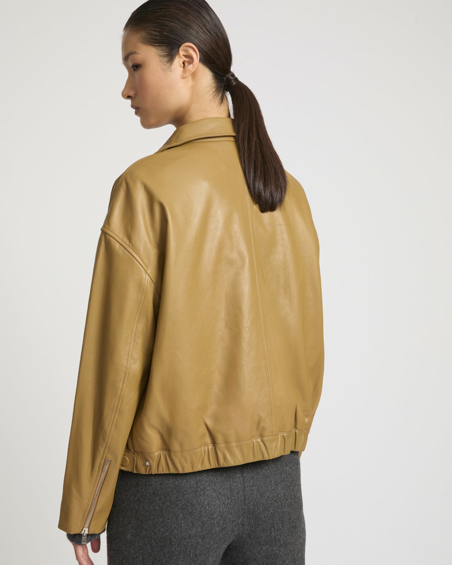 Blouson en cuir d'agneau