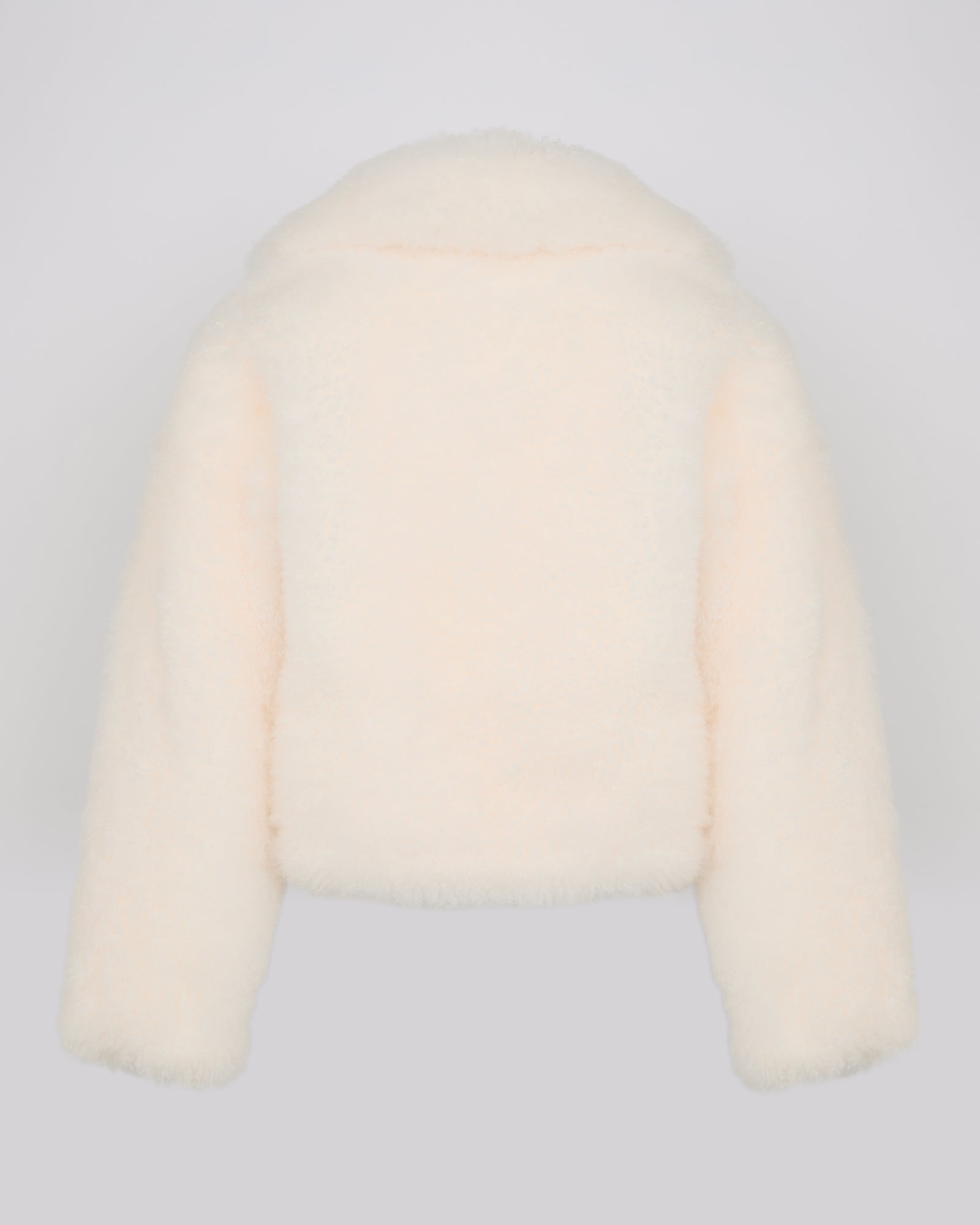 Short jacket in curly cashmere - White-Yves Salomon