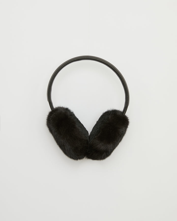 Cache-oreilles en fourrure de vison