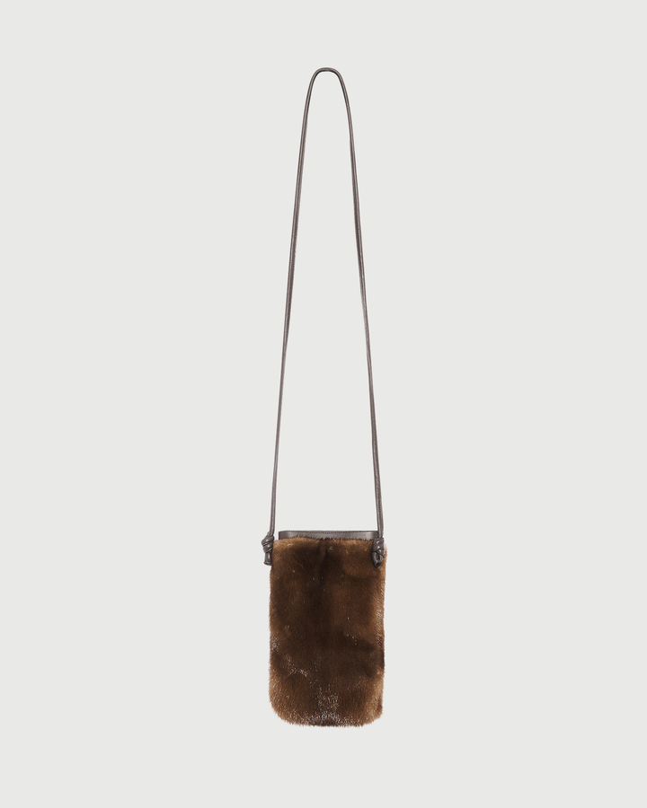 Sac en fourrure de vison et cuir- Yves Salomon - Nouvelle collection Automne Hiver