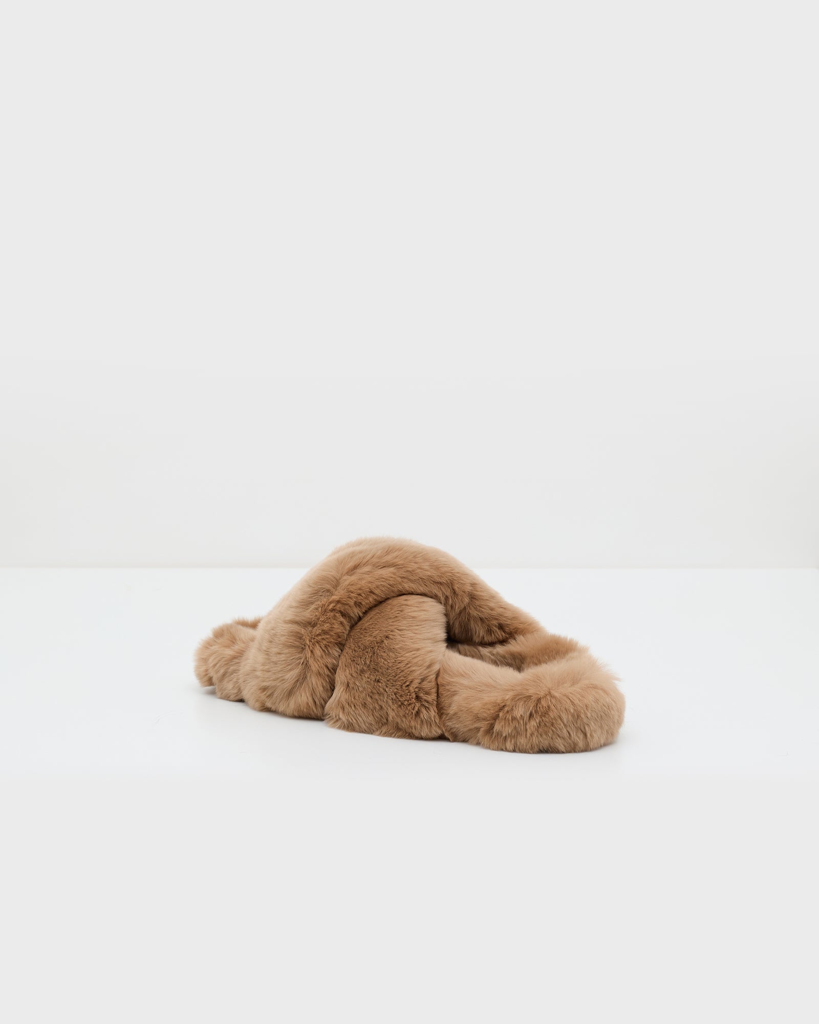 Rex fur slippers Camel Yves Salomon