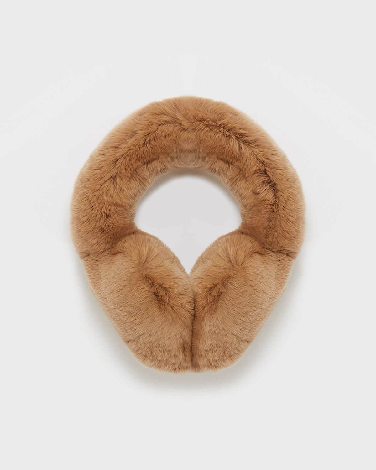 New Black Rex Rabbit Fur Ear Muffs – Women's Eco-Friendly & Water Resistant