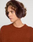 Cache-oreilles en fourrure de lapin rex