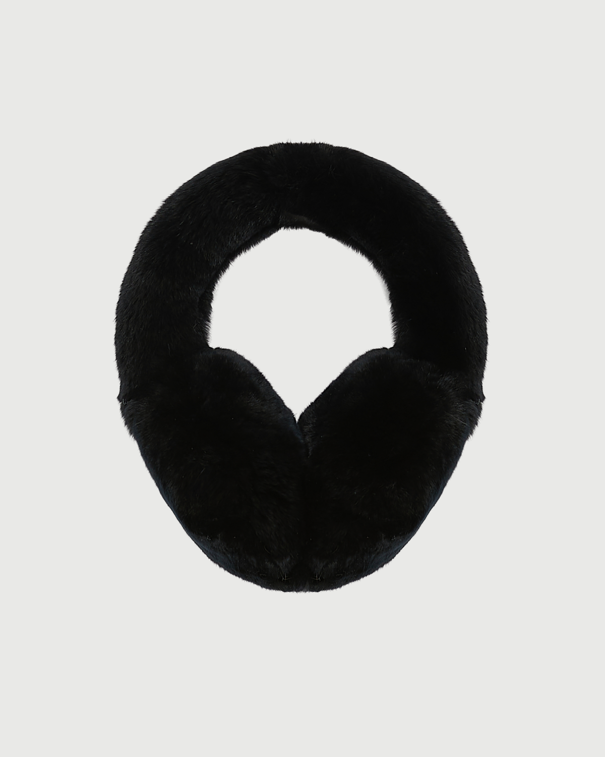 Cache-oreilles en fourrure de lapin rex- Yves Salomon - Nouvelle collection Automne Hiver