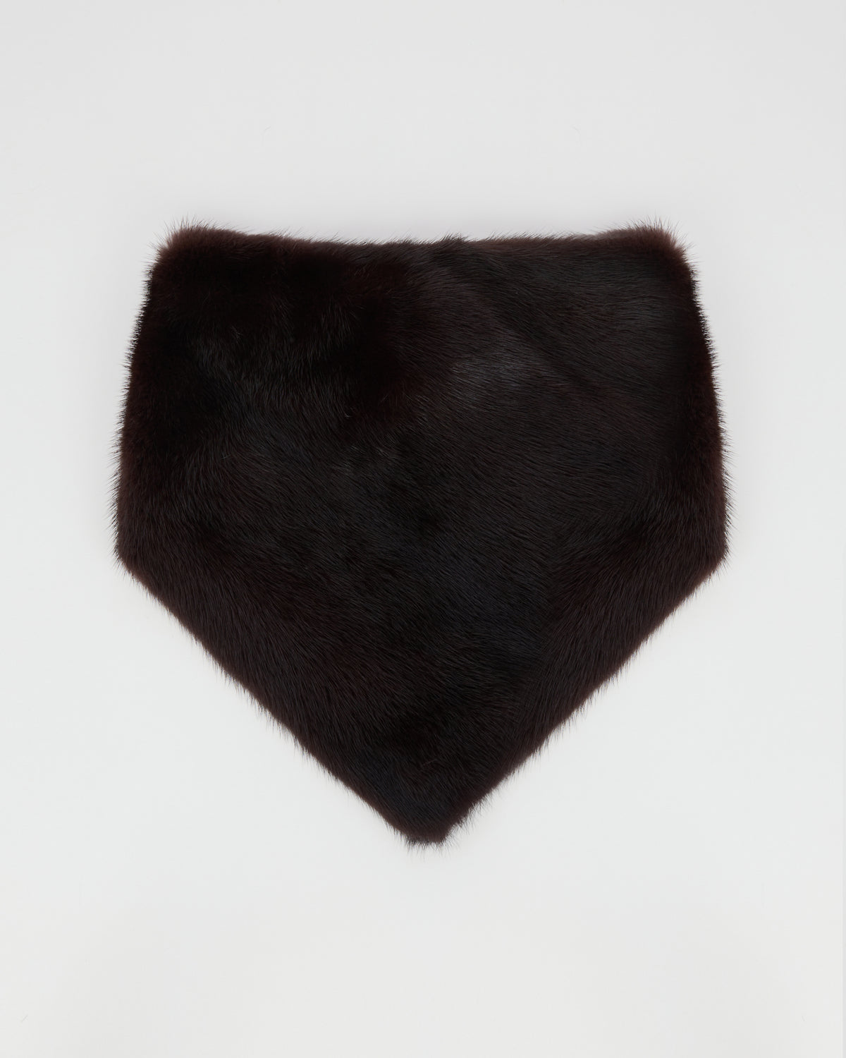 Bandana en fourrure de vison bordeaux - Yves Salomon - Nouvelle collection Automne Hiver