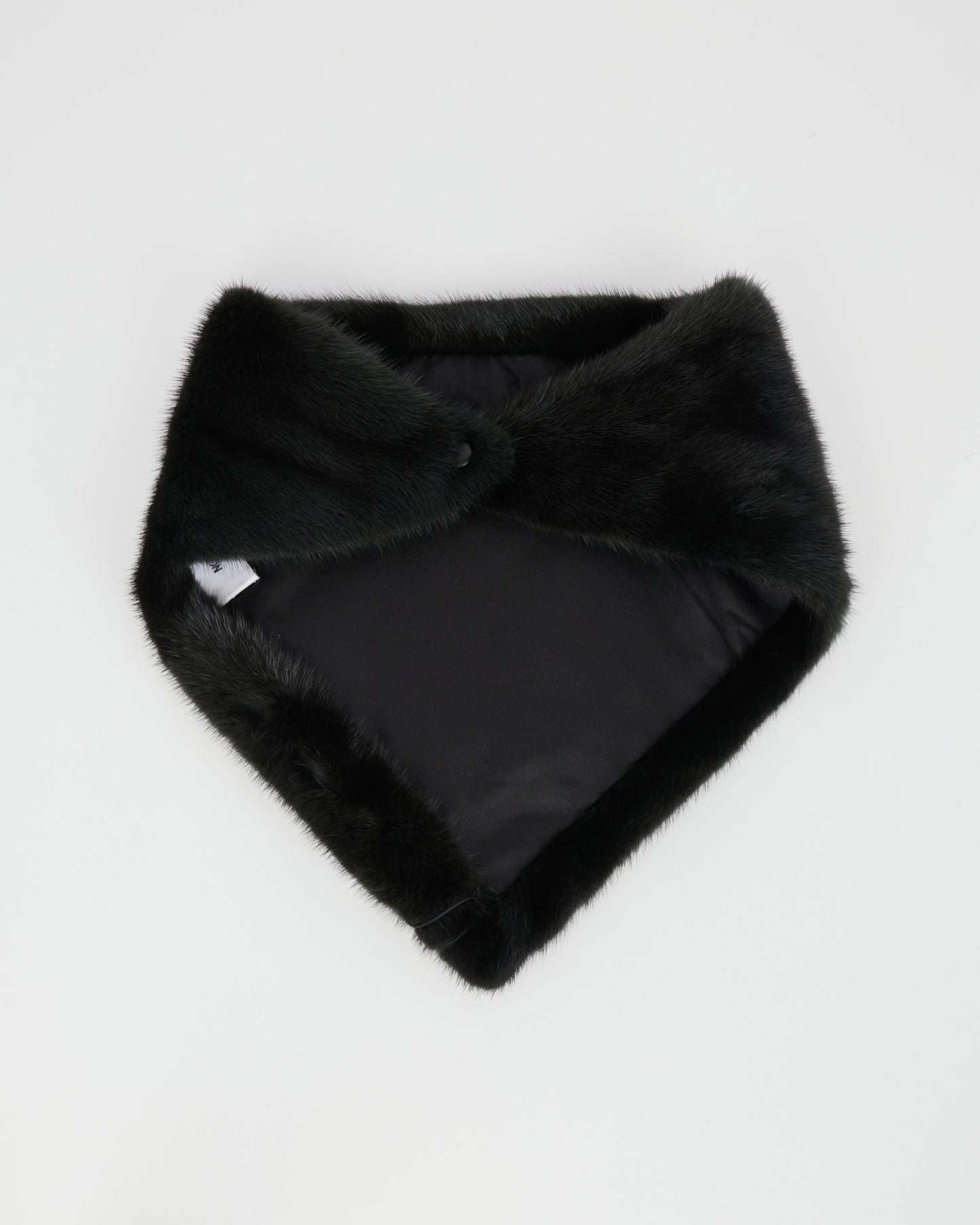 Bandana en fourrure de vison vert - Yves Salomon - Nouvelle collection Automne Hiver
