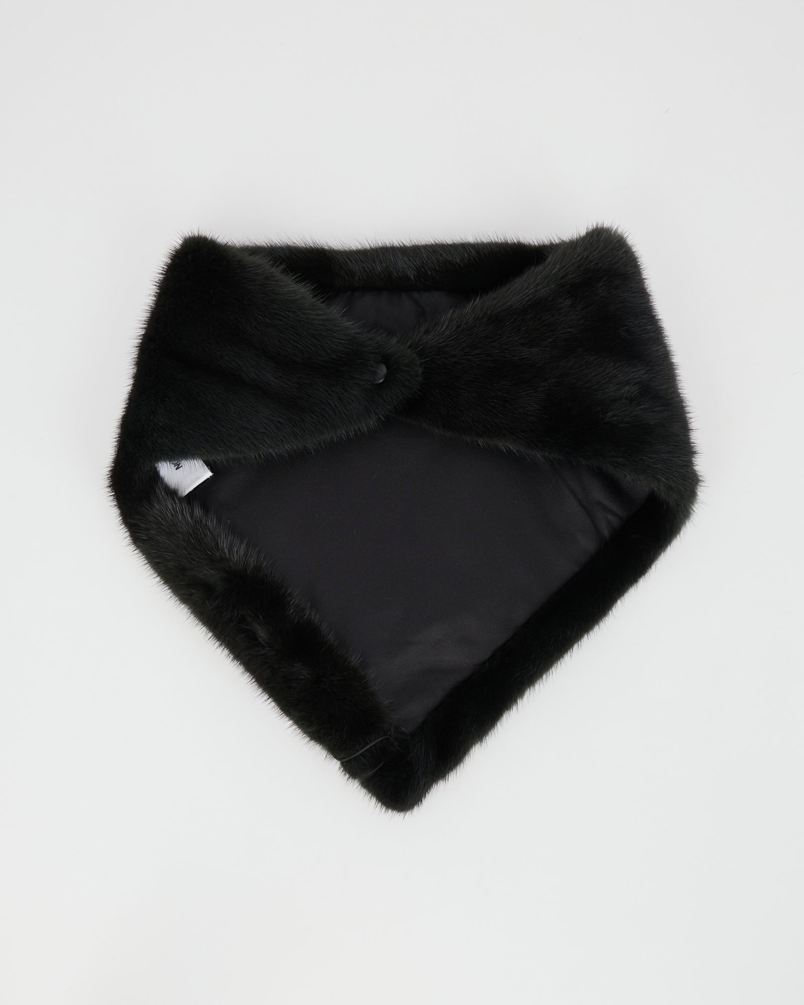 Bandana en fourrure de vison vert - Yves Salomon - Nouvelle collection Automne Hiver