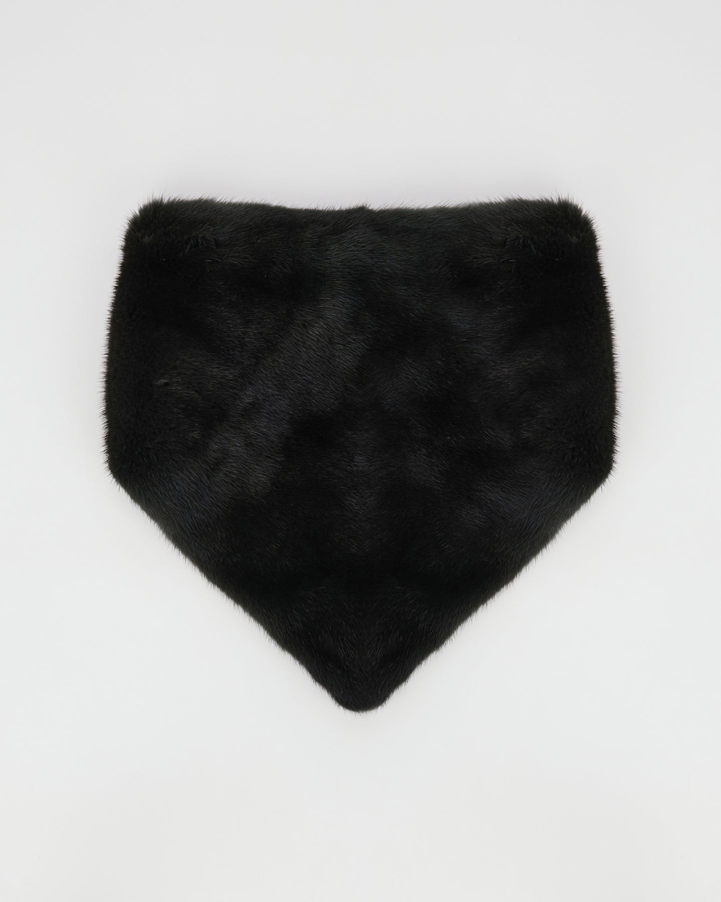 Bandana en fourrure de vison vert - Yves Salomon - Nouvelle collection Automne Hiver