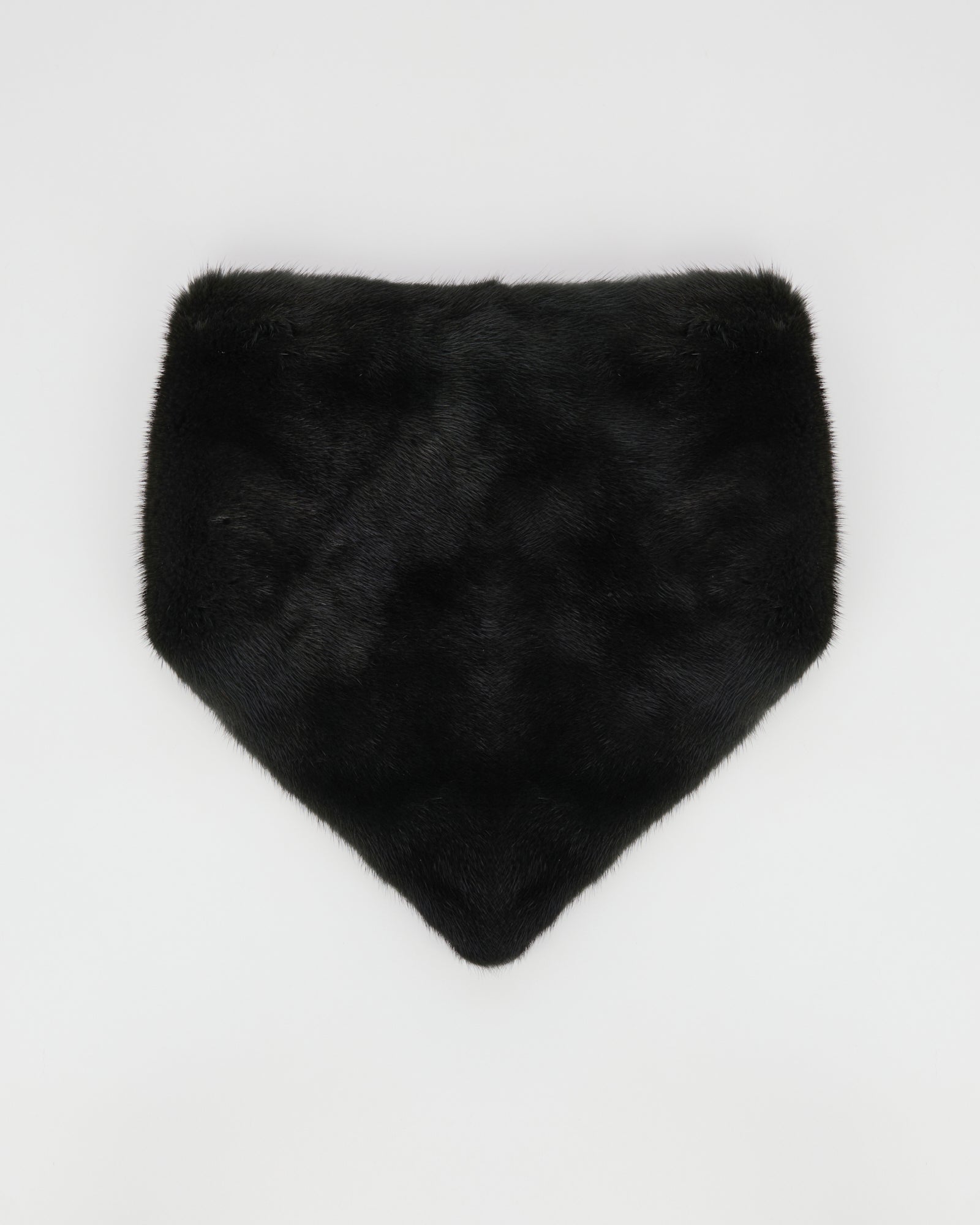 Bandana en fourrure de vison vert - Yves Salomon - Nouvelle collection Automne Hiver