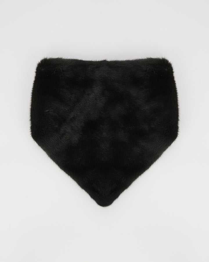 Bandana en fourrure de vison vert - Yves Salomon - Nouvelle collection Automne Hiver