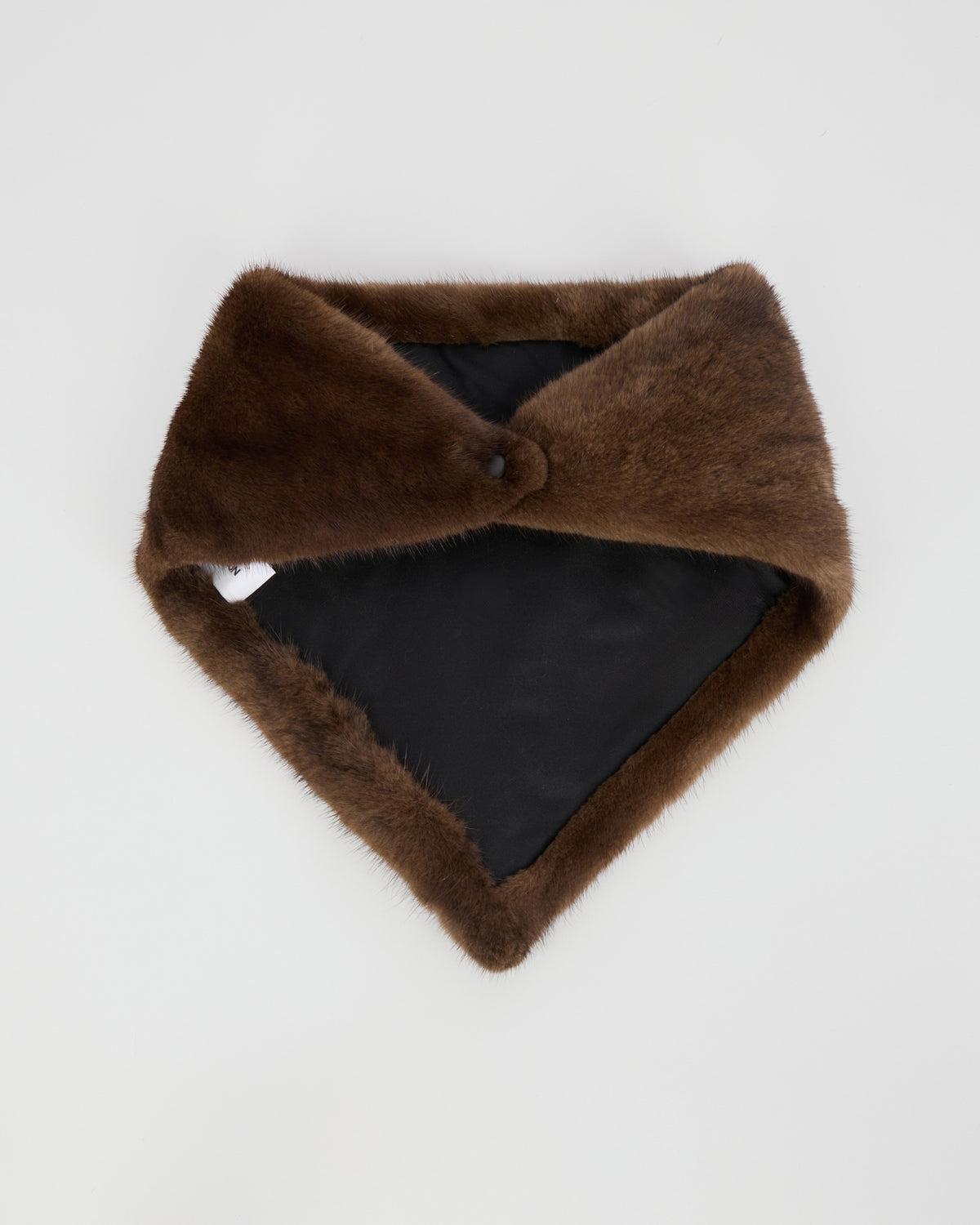 Bandana en fourrure de vison marron - Yves Salomon - Nouvelle collection Automne Hiver