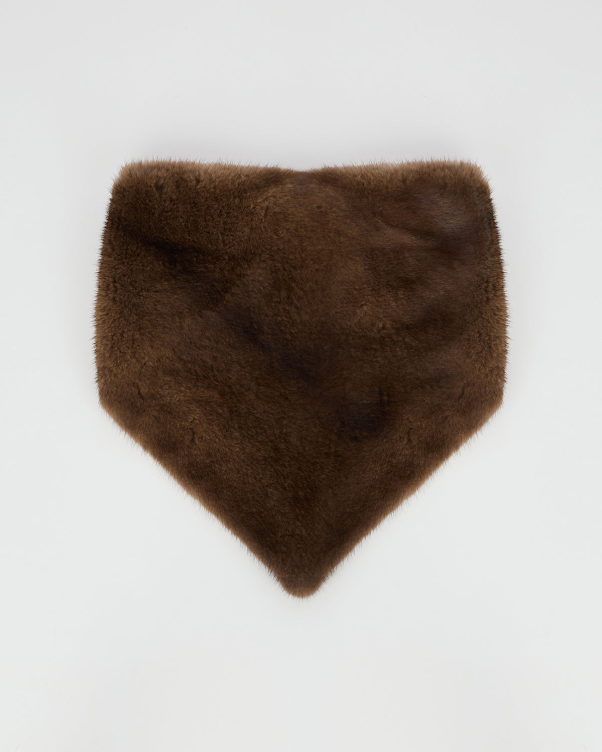 Bandana en fourrure de vison marron - Yves Salomon - Nouvelle collection Automne Hiver