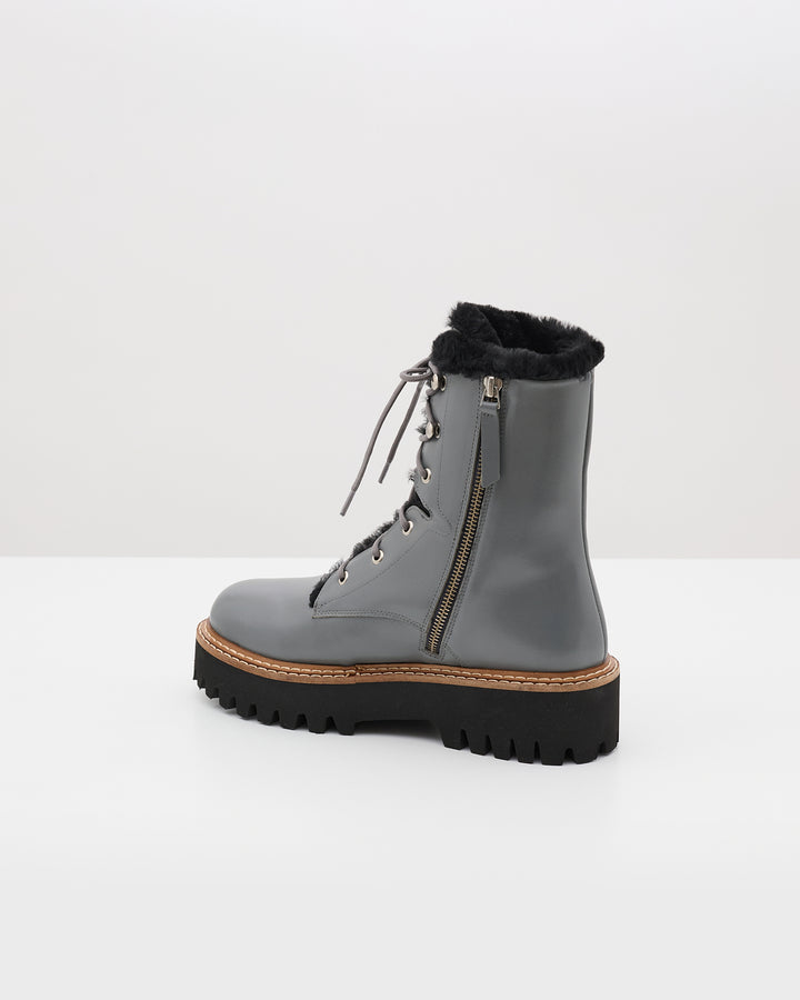 Black Friday 2025 - Yves Salomon - Boots lacées en Merinillo Raide