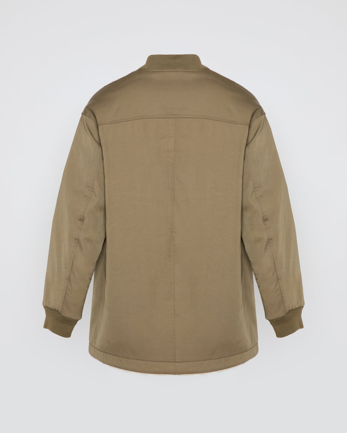 Soldes d'hiver  - Yves Salomon -Teddy long en peau lainée réversible drill polycoton