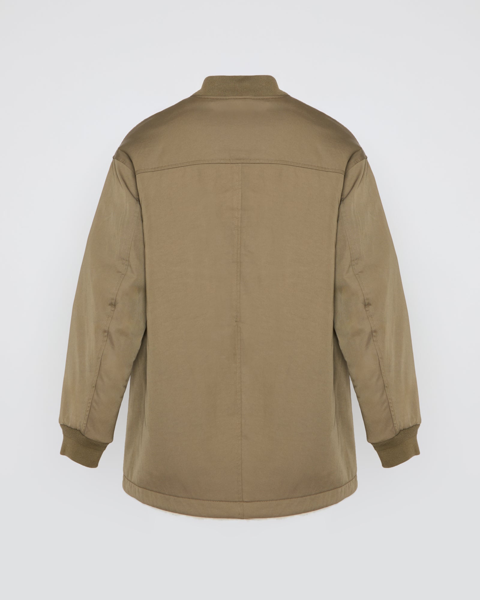 Soldes d'hiver  - Yves Salomon -Teddy long en peau lainée réversible drill polycoton