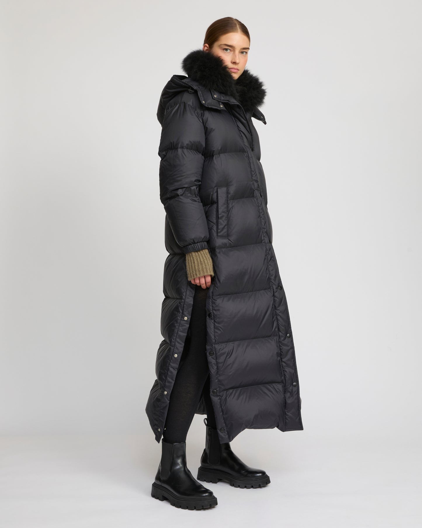 Doudoune extra-longue à capuche