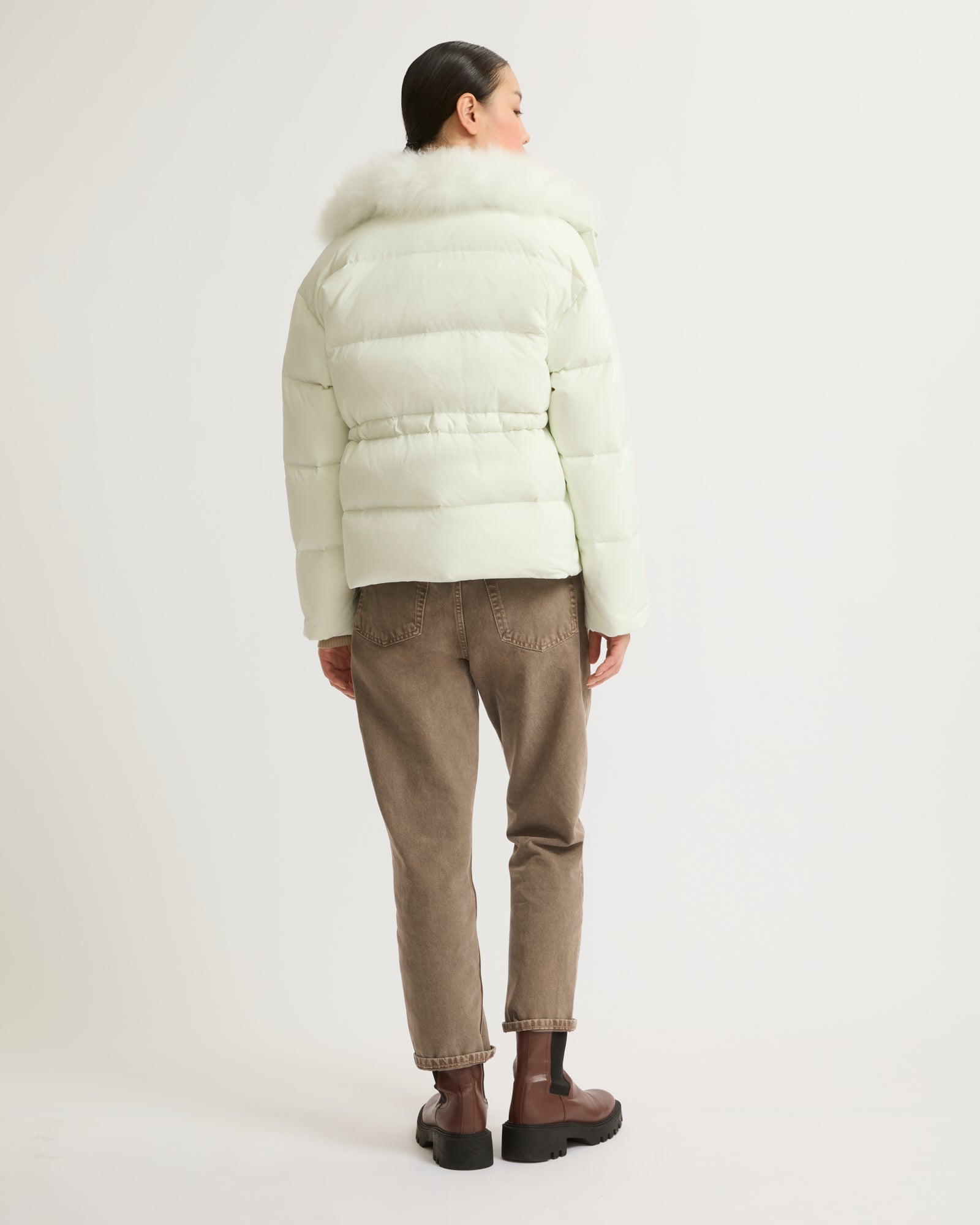 YVES SALOMON ファーニット帽 YVES SALOMON（イブサロモン）の「YVES SALOMON / フォックス