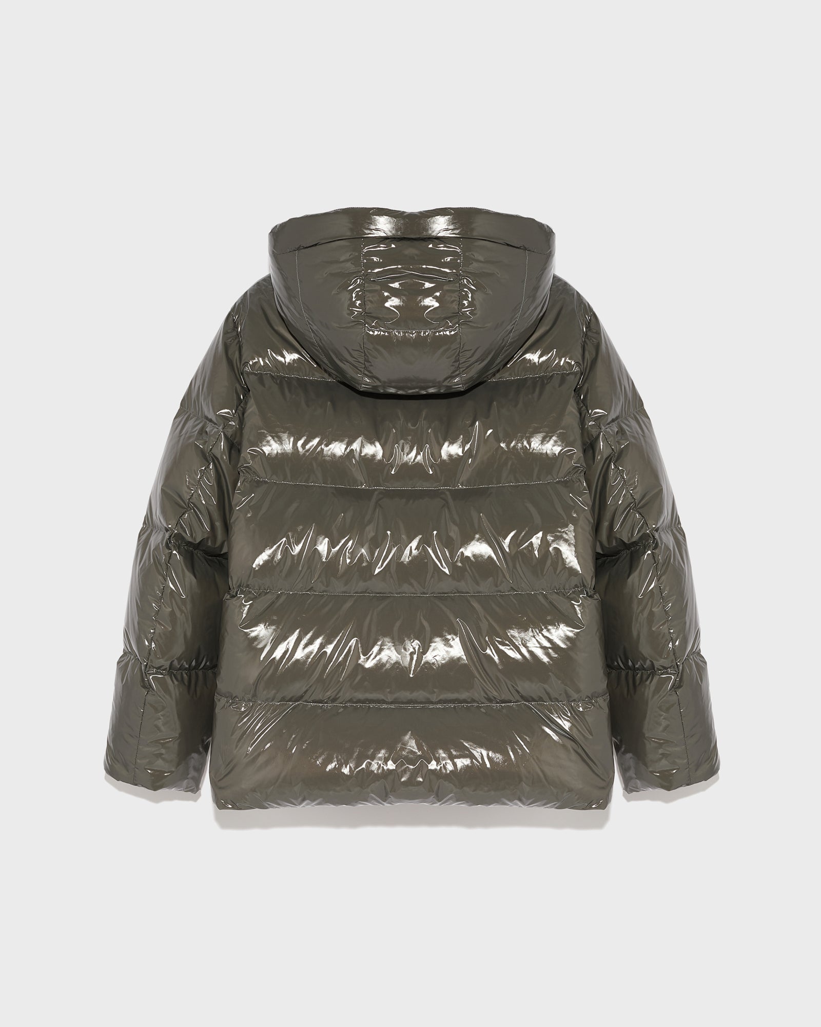 DOWN JACKET LAMMINE FABRIC - Yves Salomon