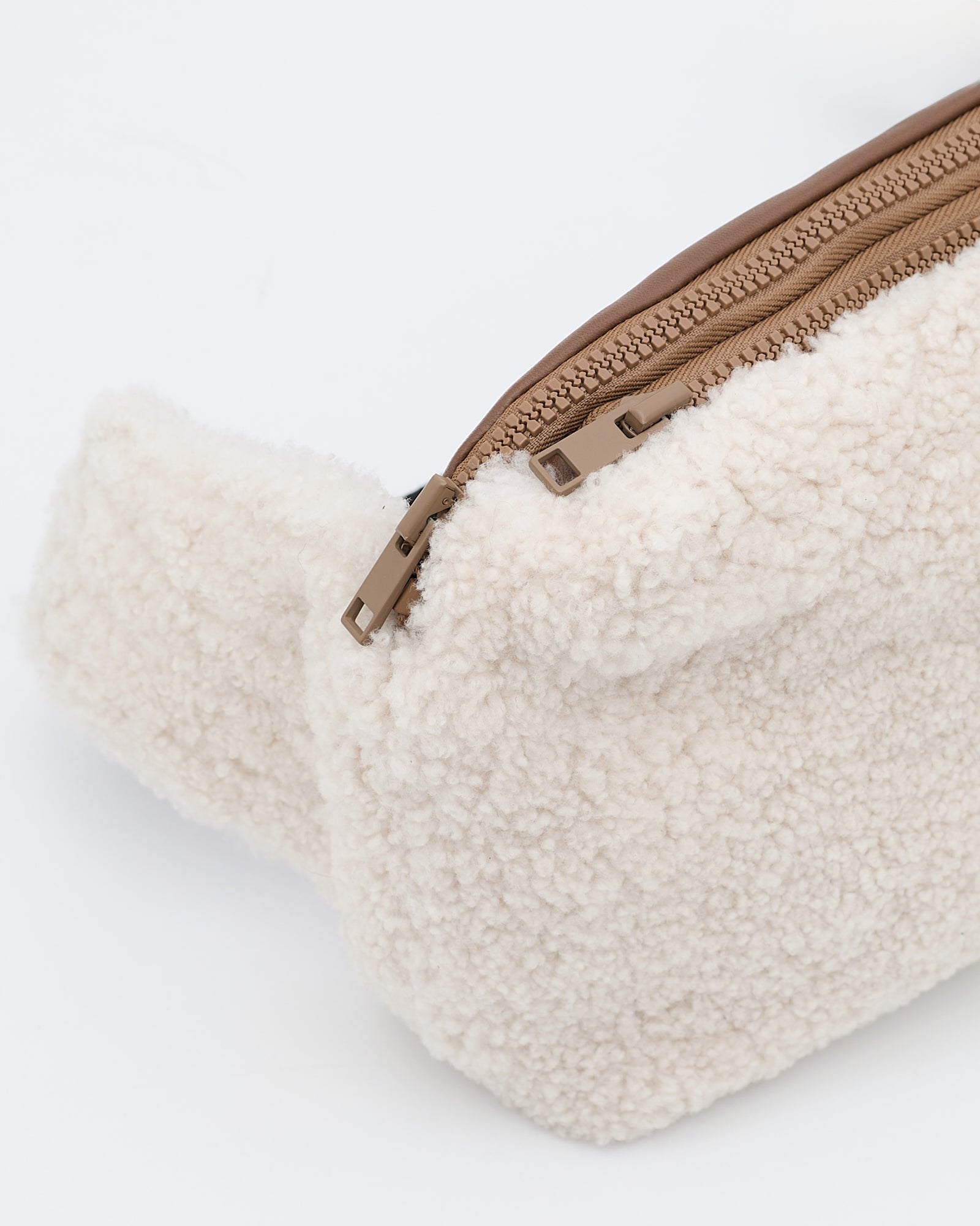 White faux leather fanny pack online