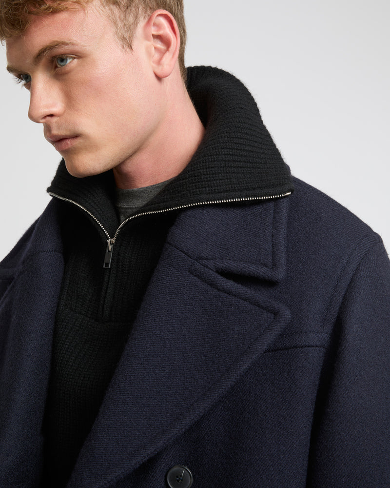 Manteau en tissu lainage-Yves Salomon - Soldes d'hiver - Winter Sale