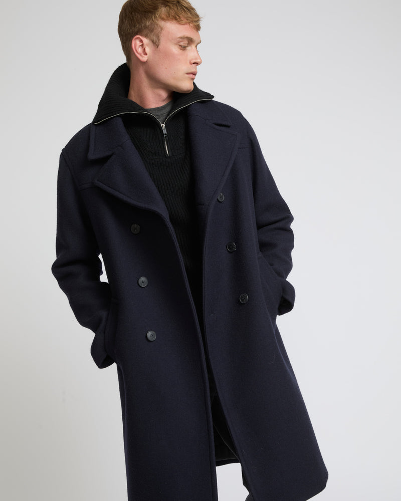 Manteau en tissu lainage-Yves Salomon - Soldes d'hiver - Winter Sale